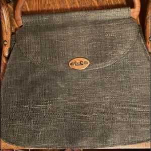 Design Thai Dark Grey Vintage Purse